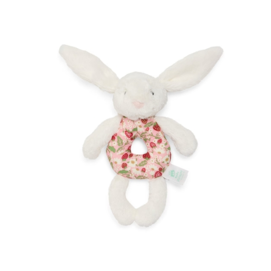 Jellycat 草莓邦尼兔搖鈴