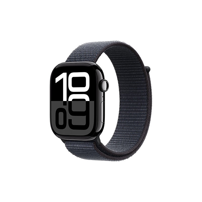 PLUS：Apple/蘋果 Watch Series 10 智能手表 46mm鋁金屬 亮黑色 GPS款