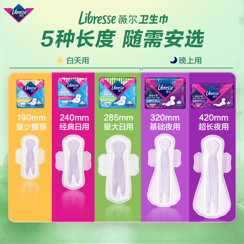 Libresse 植萃系列日夜組合衛生巾72片（日用60片+夜用12片）