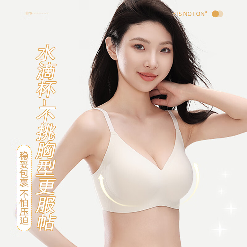 都市麗人 2025年新款聚攏防下垂收副乳上托胸罩 無痕內衣女夏季薄款（顏色尺碼可選）
