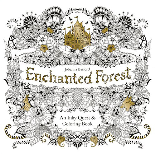PLUS會員：Enchanted Forest 英文原版 魔法森林 減壓繪畫填色涂鴉書 秘密花園姊妹書