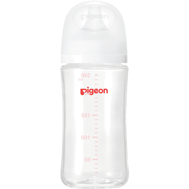 貝親（Pigeon）新生嬰兒 防脹氣寬口徑玻璃奶瓶 240ml AA188 L號 6個月
