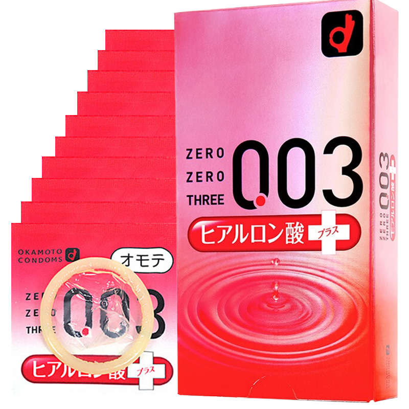 岡本 003避孕套 玻尿酸超潤滑10只 * 2