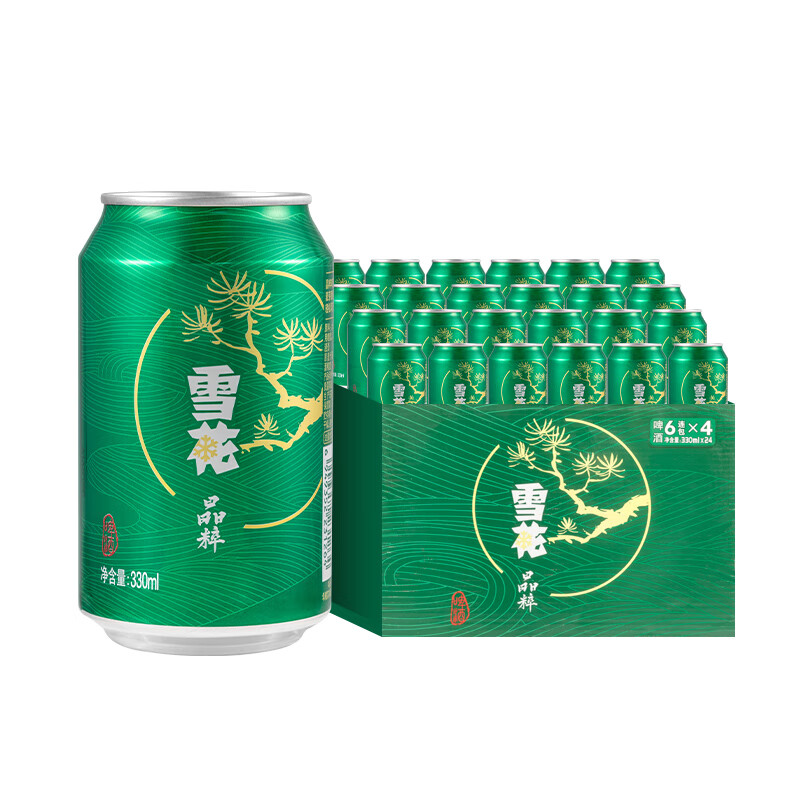 雪花 晶粹啤酒 330ml*24聽