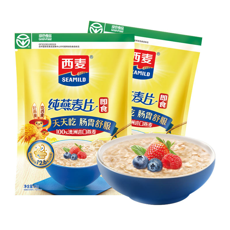 SEAMILD 西麥 純燕麥片1000g*2袋