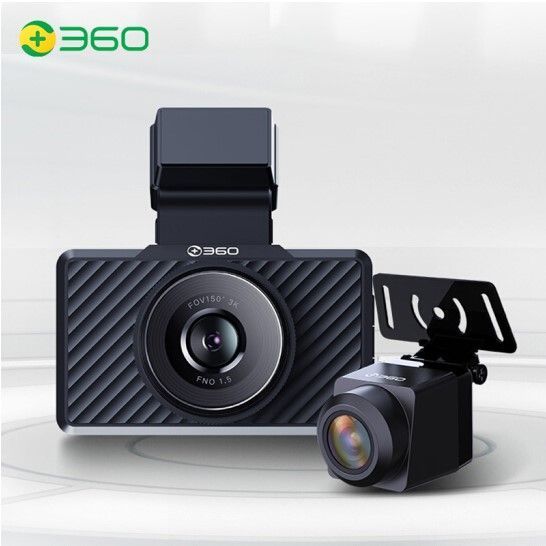 360 行車記錄儀G580PRO前后雙鏡頭攝錄像停車監控電子狗無線WiFi