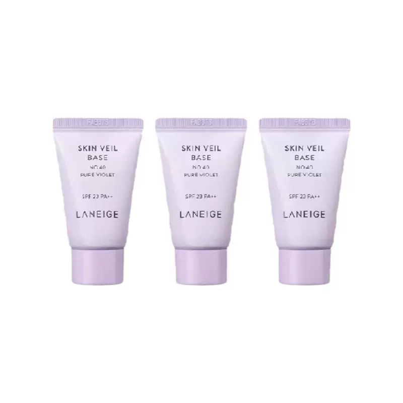 LANEIGE 蘭芝 蘭芝雪紗絲柔隔離霜10ml*3小樣妝前打底祛黃提亮遮瑕