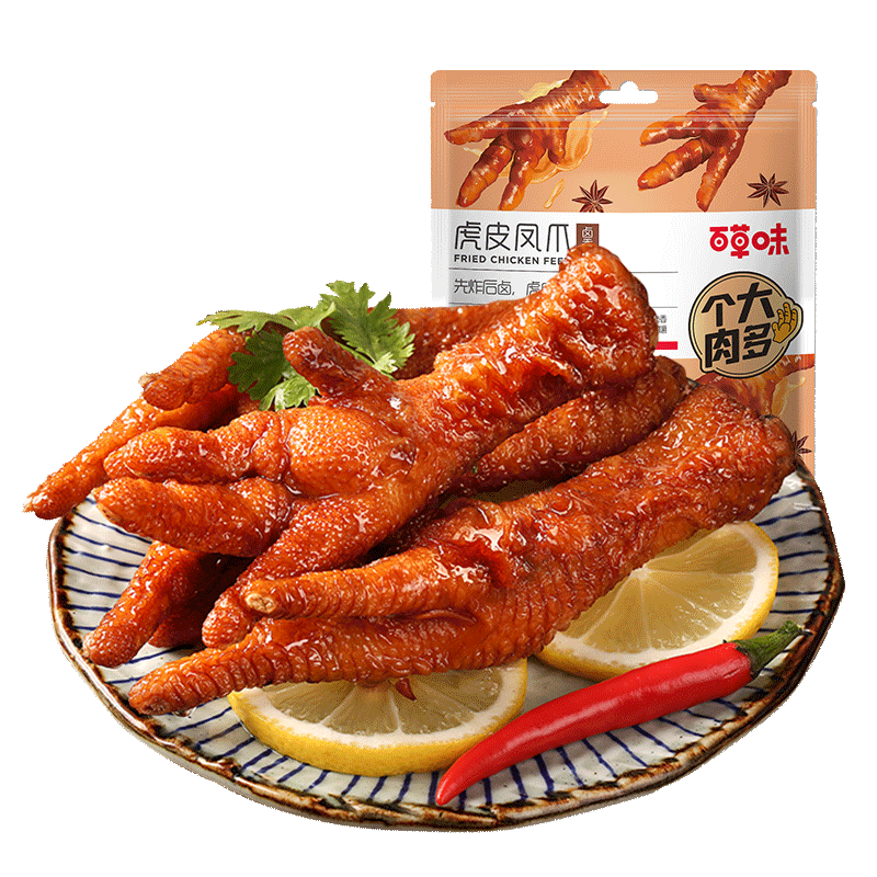 夜伴小鹵 虎皮鳳爪 鹵香味 68克