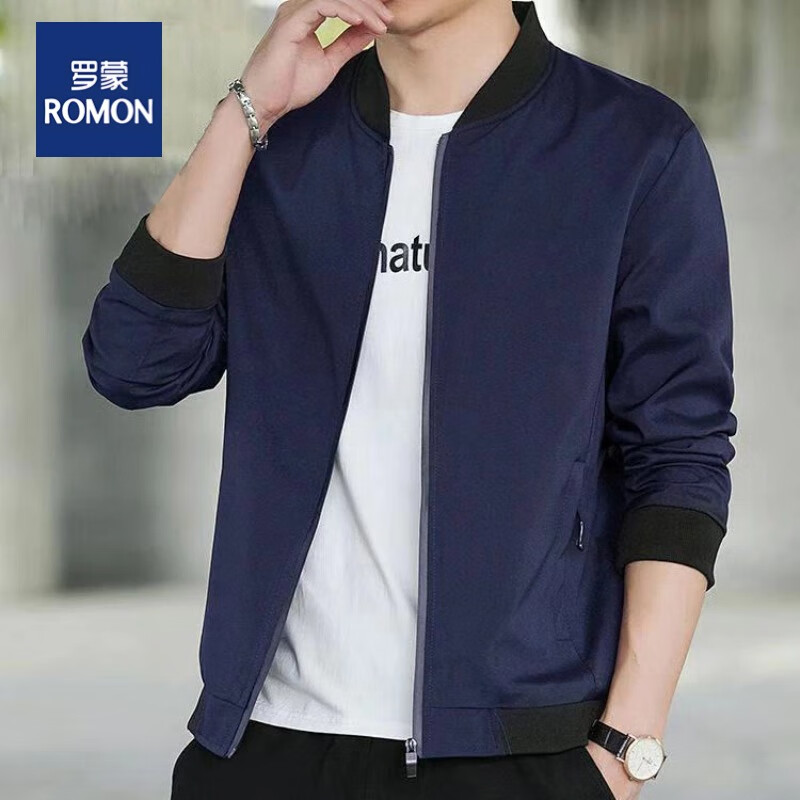 ROMON 羅蒙 男士春秋季新款百搭夾克外套 LM8366
