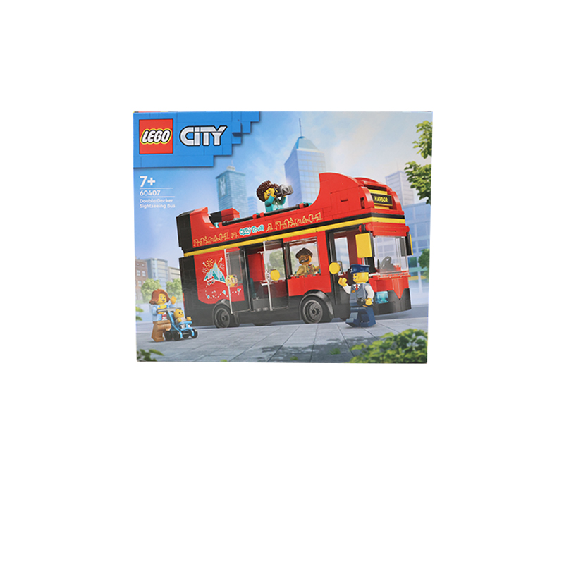 88VIP會(huì)員：LEGO 樂高 60407紅色雙層觀光巴士 拼裝積木玩具 禮物