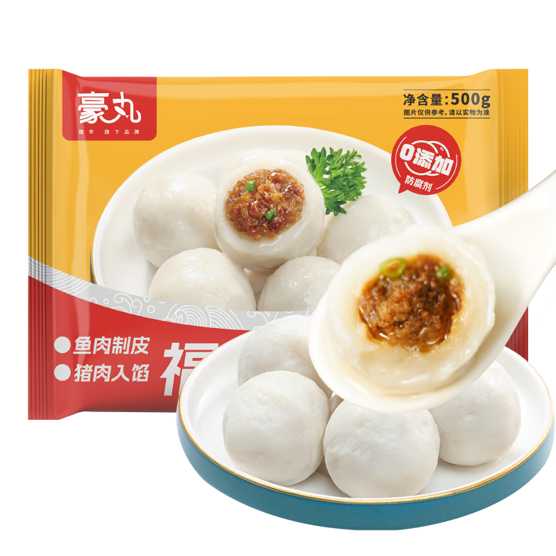 限地區(qū)：豪丸 福州魚丸 500g（0添加/含量78﹪）