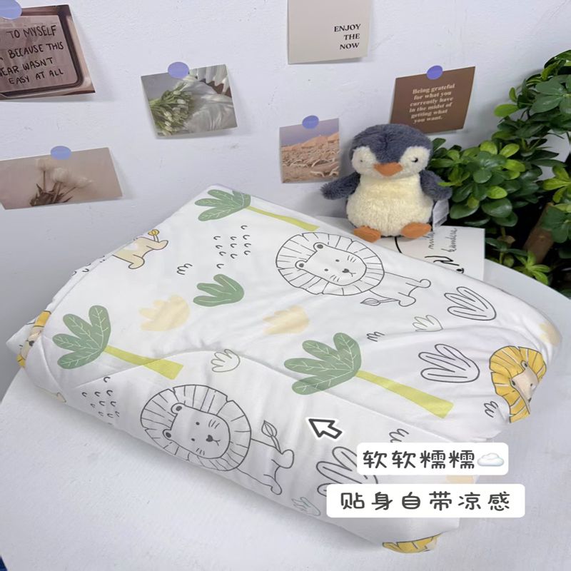 寶寶針織棉幼兒園夏涼被大豆纖維空調被