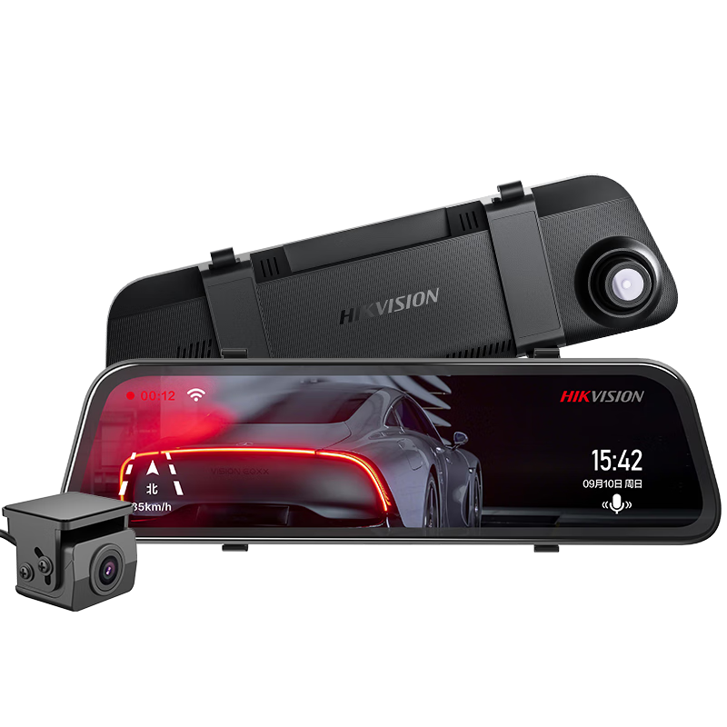 京東百億補貼：HIKVISION ?？低曅熊?記錄儀N6+ 1296P高清星光夜視