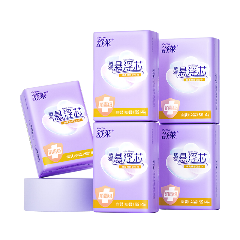 88VIP會員：舒萊 衛生巾透氣派超長夜用430mm*20片