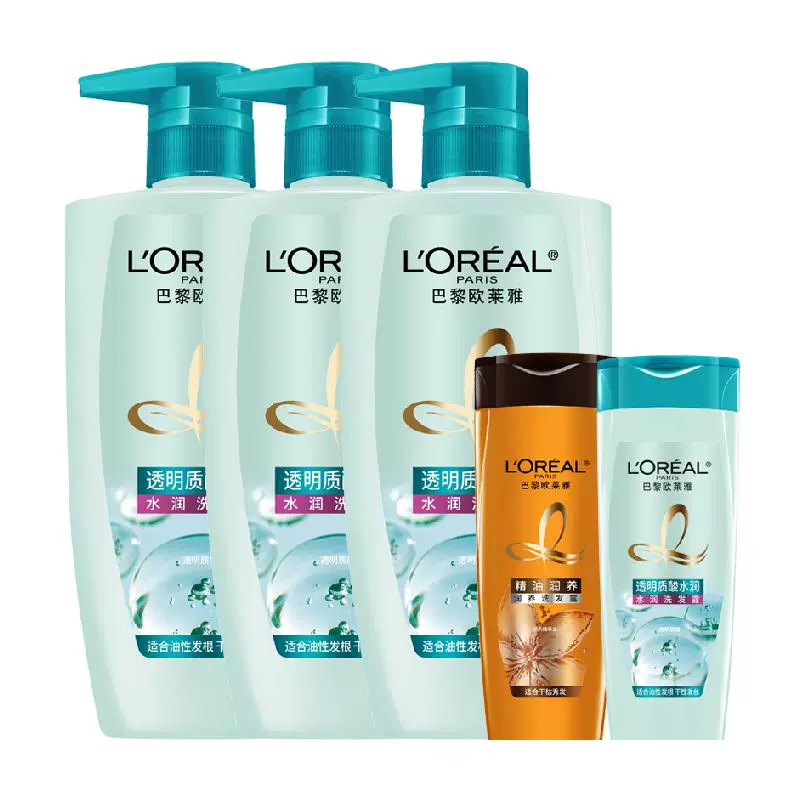 L'OREAL PARIS 透明質(zhì)酸水潤洗發(fā)露1500ml贈(zèng)洗護(hù)200ml