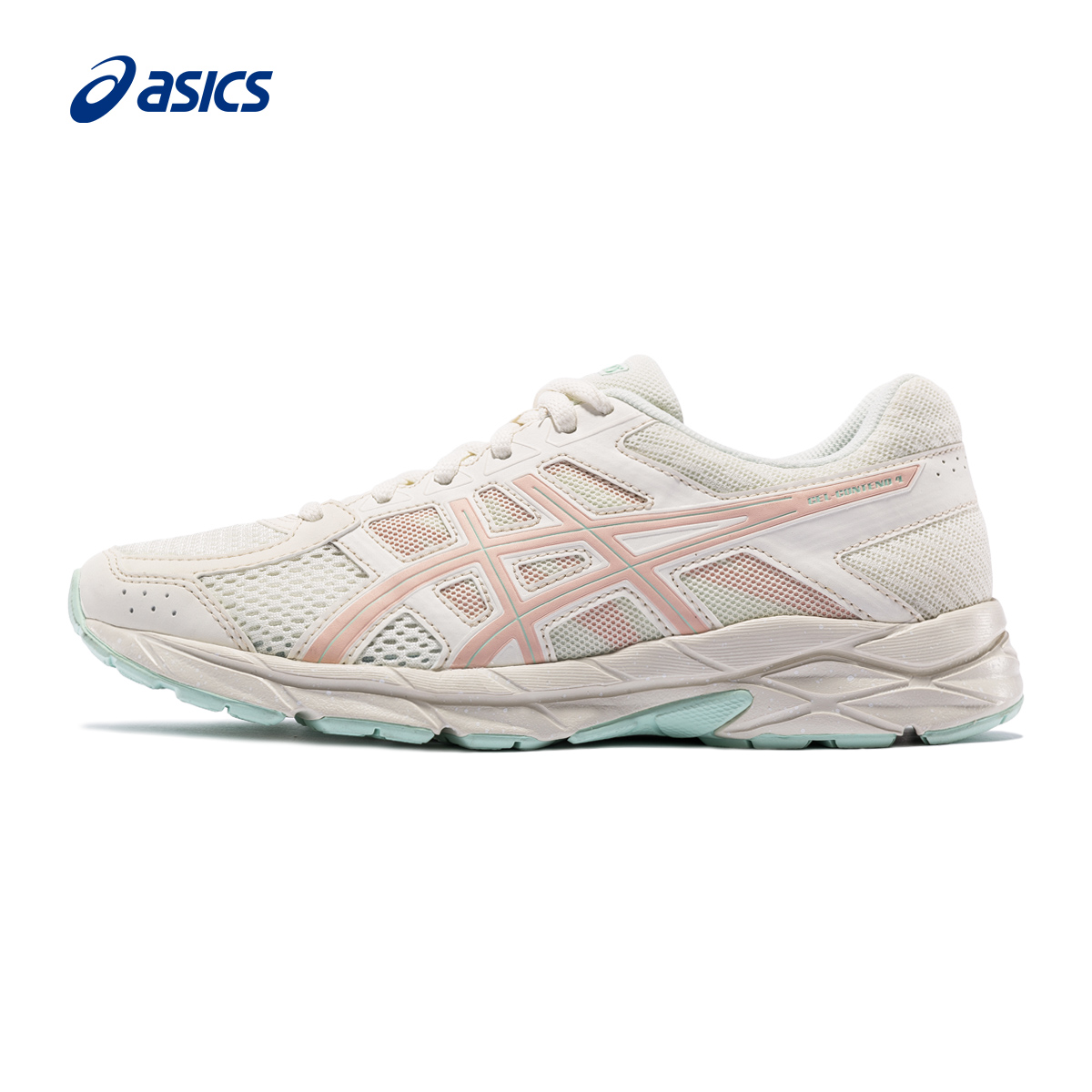 ASICS 亞瑟士 女跑步運(yùn)動(dòng)鞋GEL-CONTEND 4 緩沖跑慢跑鞋