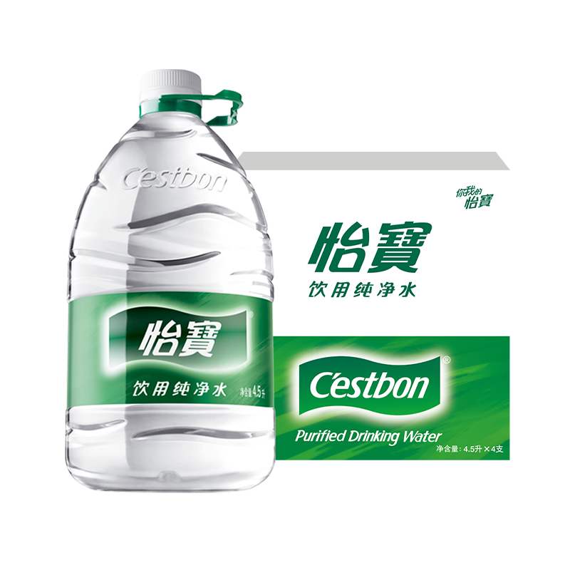 怡寶 飲用純凈水4.5L*4