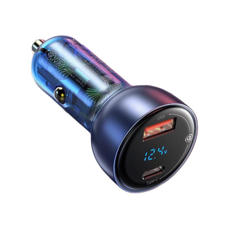 BASEUS 倍思 VCKX65C 車載充電器 USB+Type-C雙口 65W