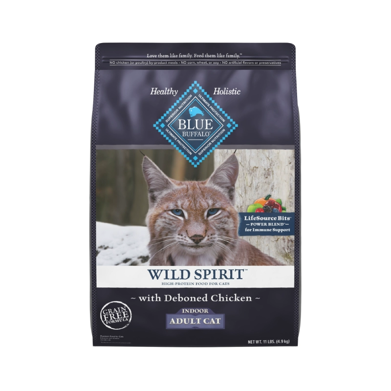 Blue Buffalo 藍饌 原野精靈系列 室內無谷雞肉成貓貓糧 11磅