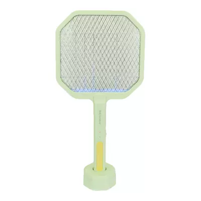 彩虹國風(fēng)電蚊拍充電式家用強(qiáng)力紫光滅蚊燈二合一誘蚊底座充電款