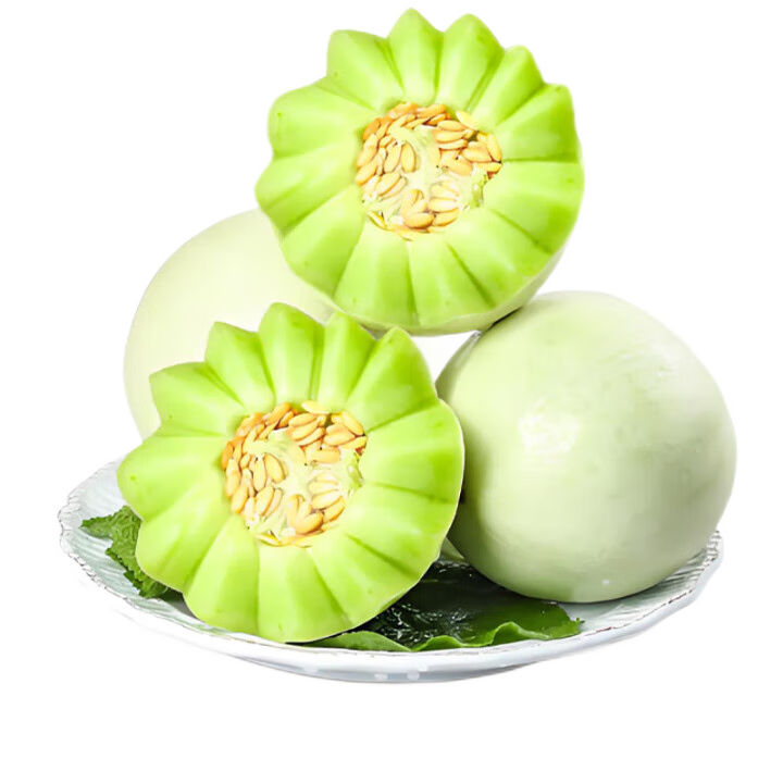plus會員:京覓 山東玉菇冰淇淋甜瓜 凈重4.5-5斤 單果900g起 新鮮水果源頭直發