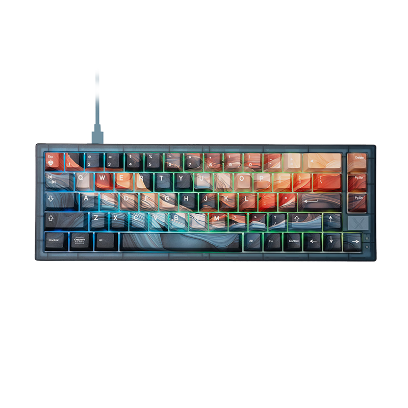CHERRY櫻桃 XTRFY K5V2 洪流 機械鍵盤 客制化電競鍵盤 熱插拔 PBT鍵帽 RGB燈效 MX2A紅軸