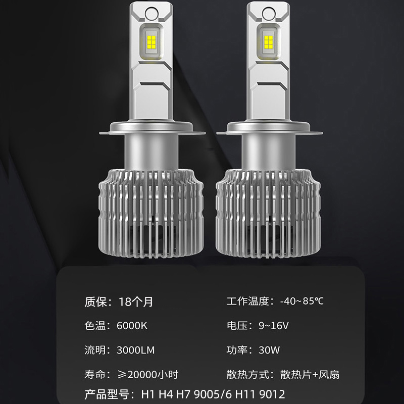 駕馳 led汽車大燈燈泡車燈 近光遠光遠近一體 1對裝|雙支6000流明【不包安裝】H4