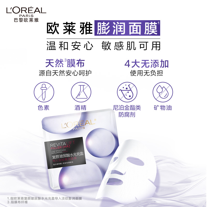 L'OREAL PARIS 復顏玻尿酸15片（贈2片*6件）