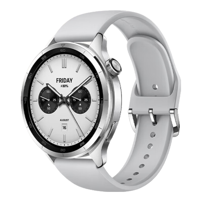 小米（MI）Xiaomi Watch S4 銀色 國家補貼 小米汽車su7鑰匙 澎湃OS2 心率血氧監測 小米智能手表s4 男表女表