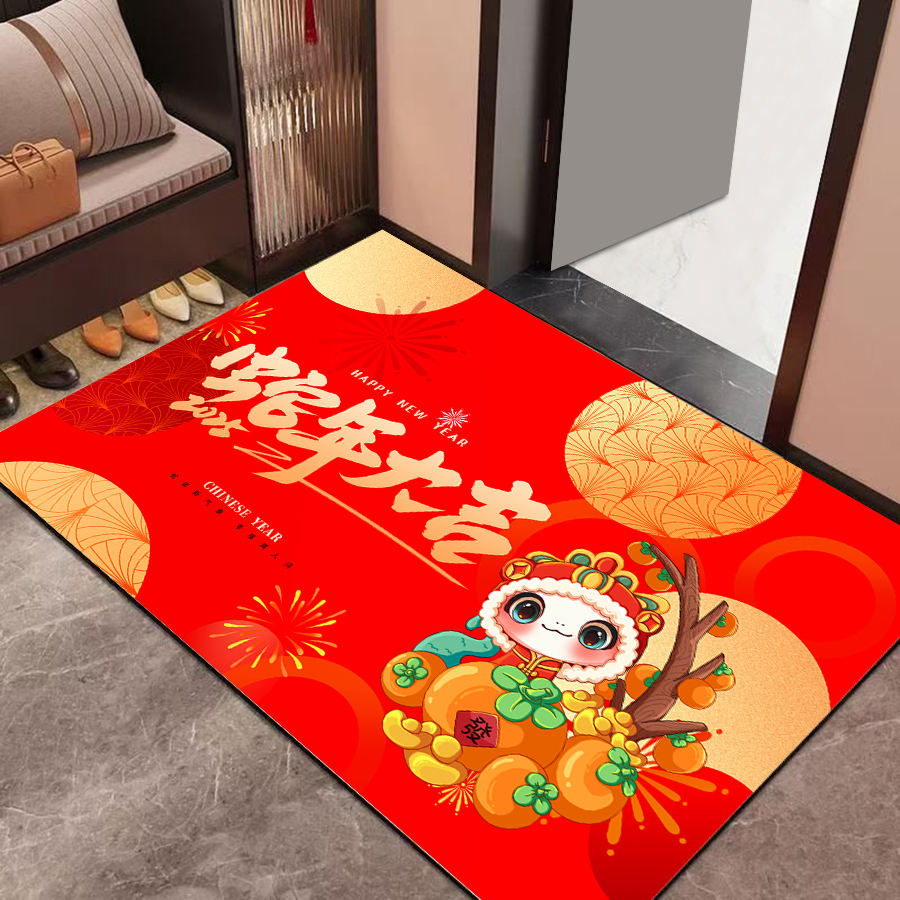愛因斯毯 2025蛇年地墊 水晶絨 60*90cm