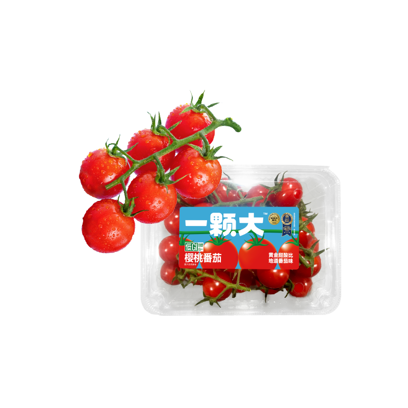 一顆大 紅櫻桃番茄串茄 418g*2盒 水果西紅柿圣女果 源頭直發包郵