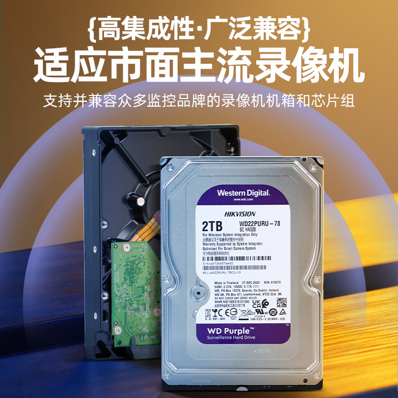 海康威視 希捷監控機械硬盤 4T（希捷酷鷹馬甲盤）CMR垂直 ST4000HKVS002