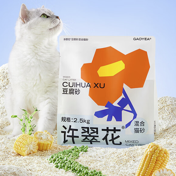 許翠花 豆腐混合貓砂 2.5kg*4包