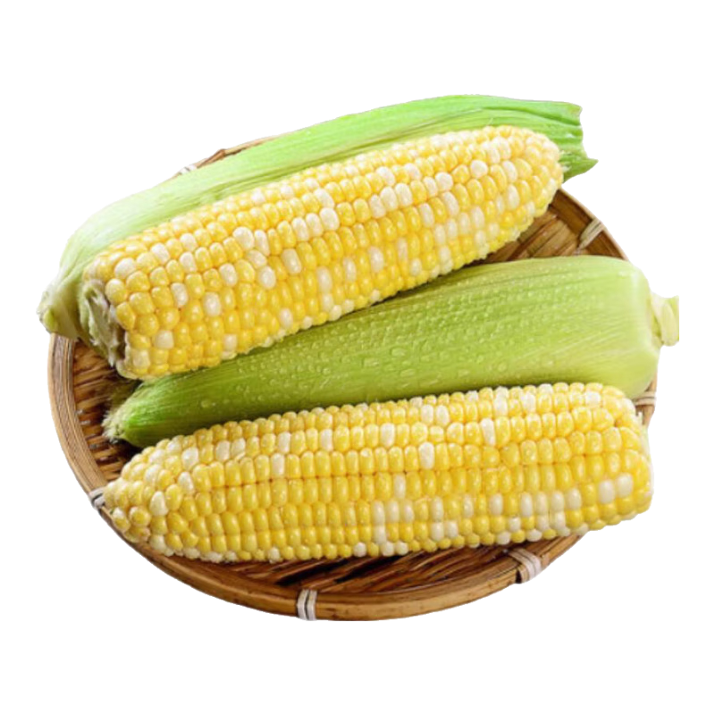 4.99元！！云南水果玉米甜玉米甜脆黃金玉米棒可生吃爆漿帶殼整箱粒大飽滿 新鮮黃金水果玉米3斤