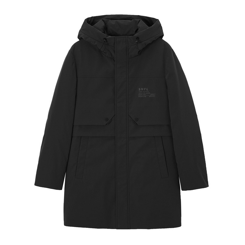 雪中飛 秋冬新款 90鴨絨“H”版大口袋羽絨服