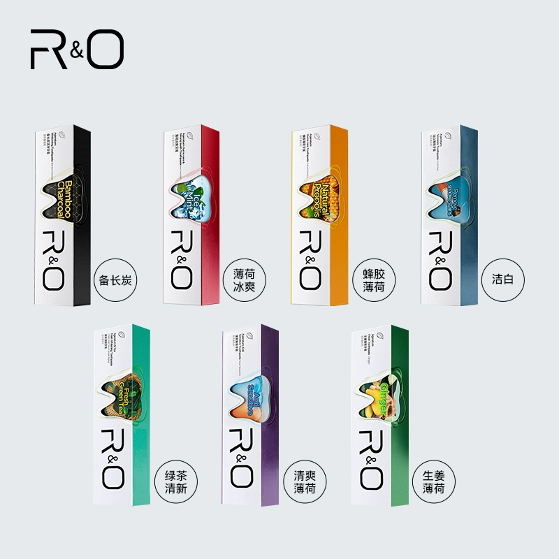拍3件 RO潔白祛黑牙膏共3支*100g