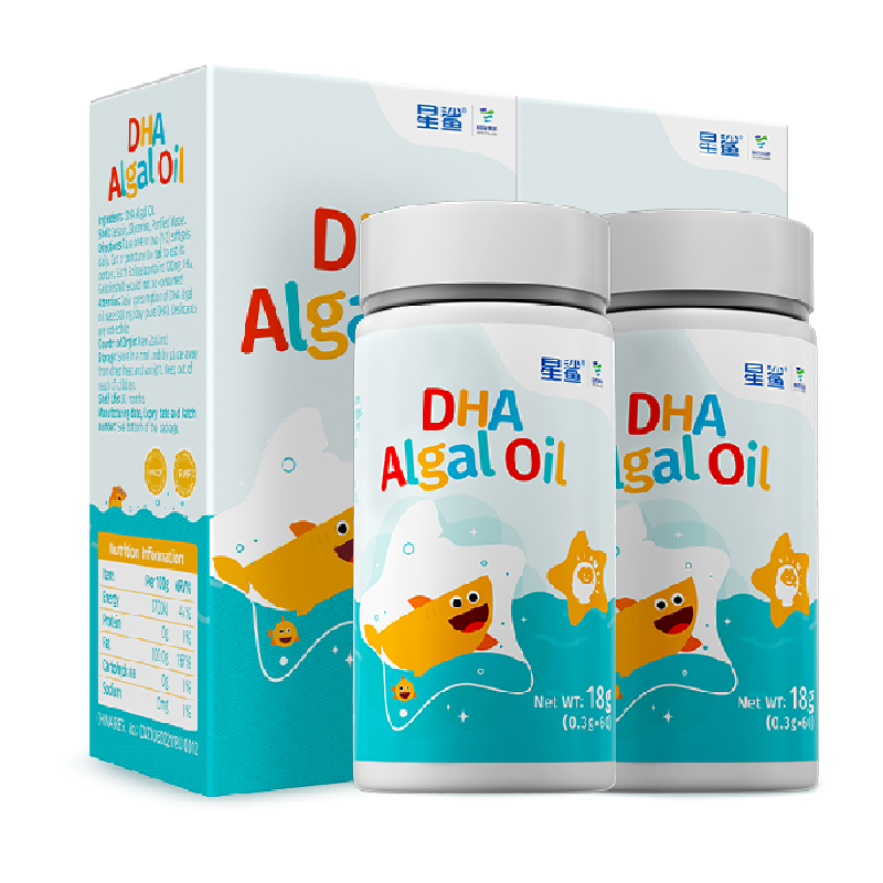 88VIP會員：星鯊 寶寶DHA海藻油 0.3g*60粒*2盒