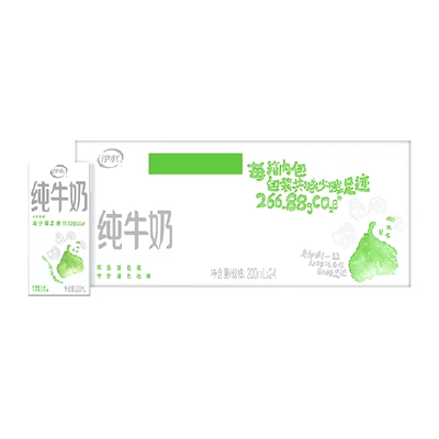 伊利 品質純牛奶200ml×24盒