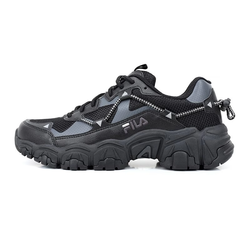 FILA Running MIXR'FM貓爪鞋黑色男女運(yùn)動(dòng)休閑鞋1JM02570G001
