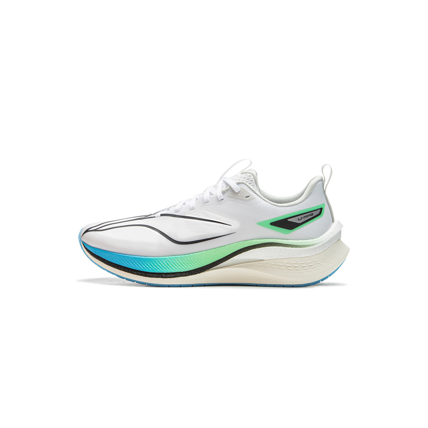 李寧 LI-NING 赤兔7 pro 男子馬拉松跑鞋 ARPU007-1 標準白 43.5