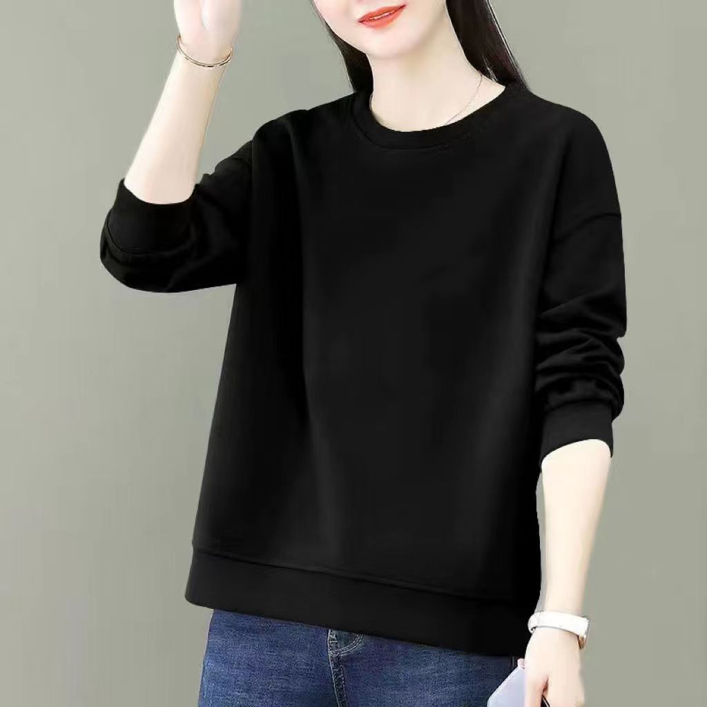 瑤朵儀 清倉撿漏虧本特價處理~100%純棉女士長袖衛衣春秋款上衣女士韓版e