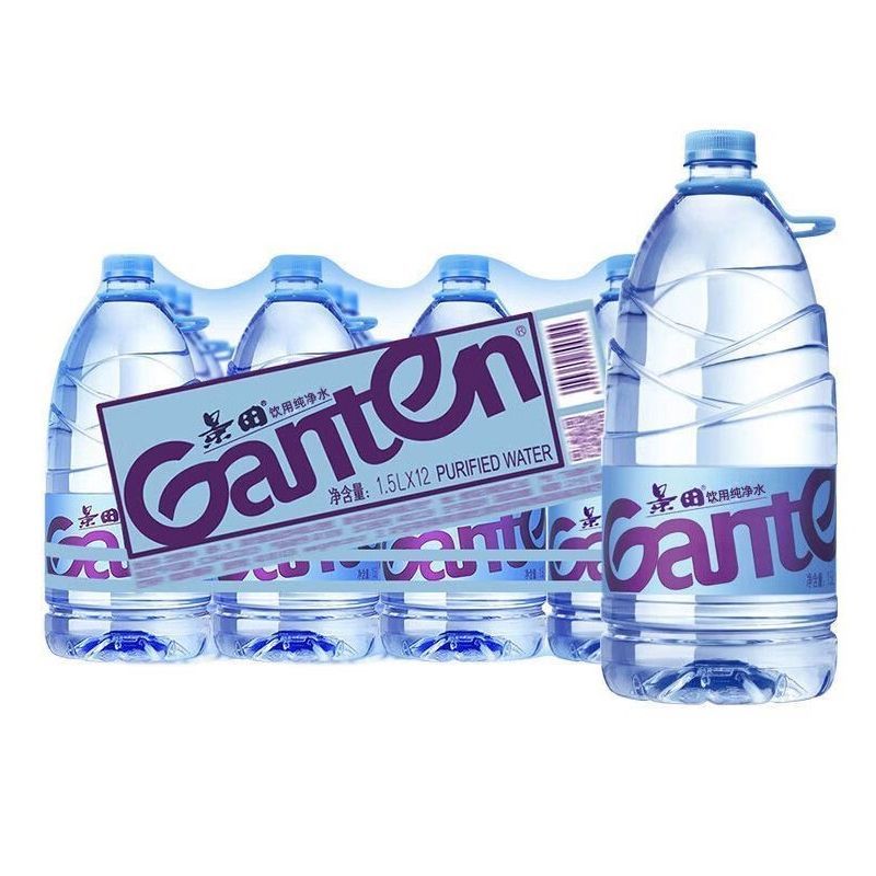 百歲山 景田1.5L*12瓶飲用純凈水整箱大瓶實惠裝健康純凈飲用水非礦泉