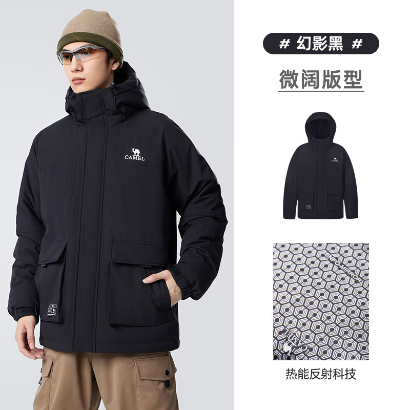 駱駝 199g高充絨熱能科技工裝羽絨服 ENFO-DWR4級防水