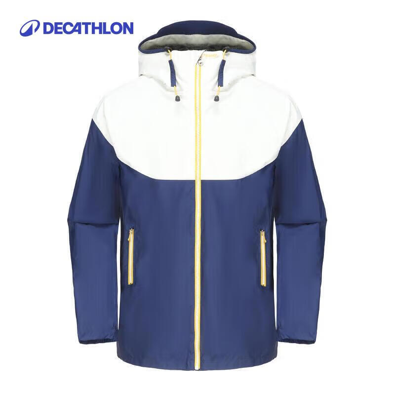迪卡儂 DECATHLON 沖鋒衣戶外山系inshore100防風(fēng)外套帆船5024165 藏青色