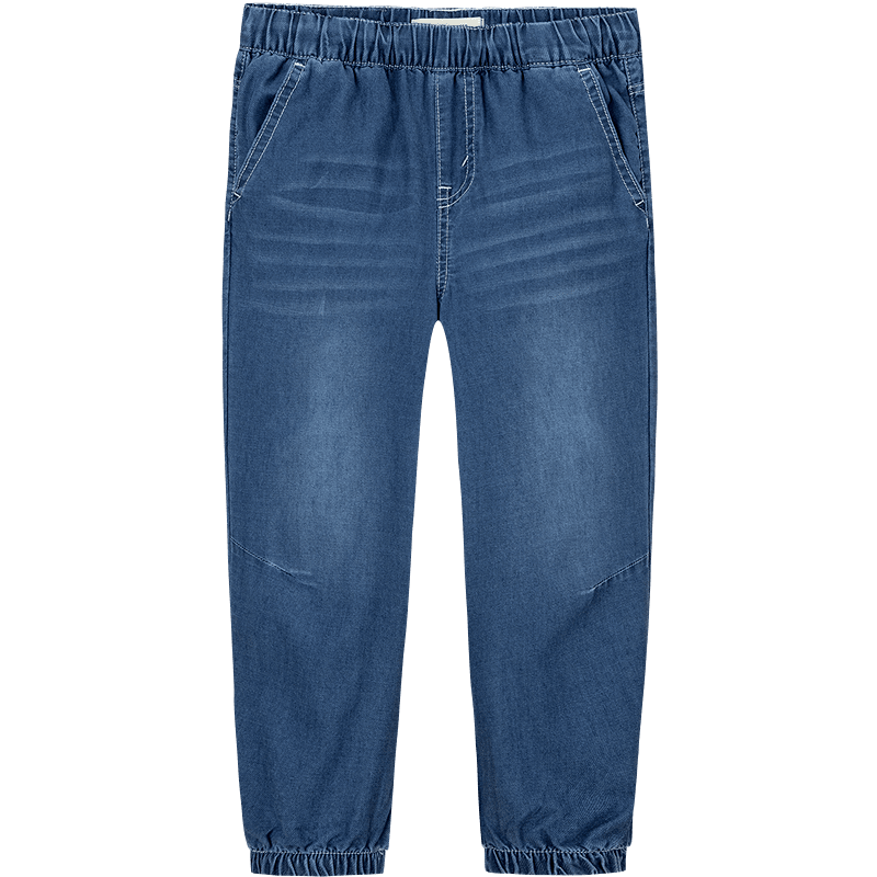 Levis【天絲軟牛仔褲】李維斯兒童長褲夏季透氣童裝牛仔褲男女防蚊褲 湖底藍 150 /63 【建議身高140-152cm】