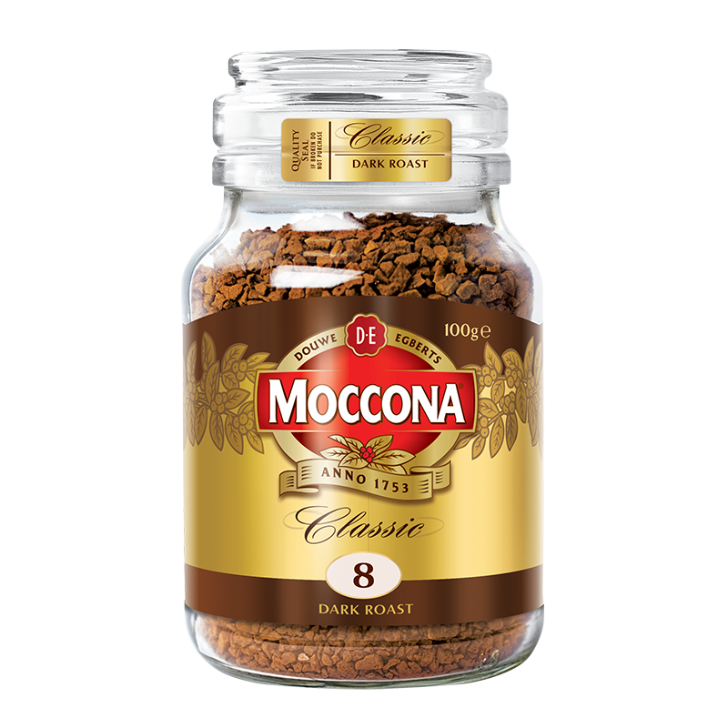 首購：Moccona 【2件起售】荷蘭摩可納8號10號5號凍干黑咖啡0脂肪無蔗糖燃脂100g