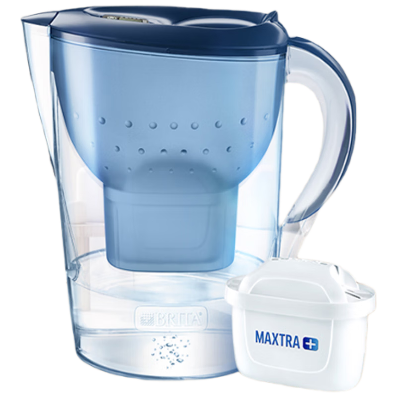 PLUS會員：碧然德（BRITA）濾水壺 Marella海洋系列3.5L藍色1壺1芯 凈水器家用 自來水過濾器 凈水器 孫穎莎同款