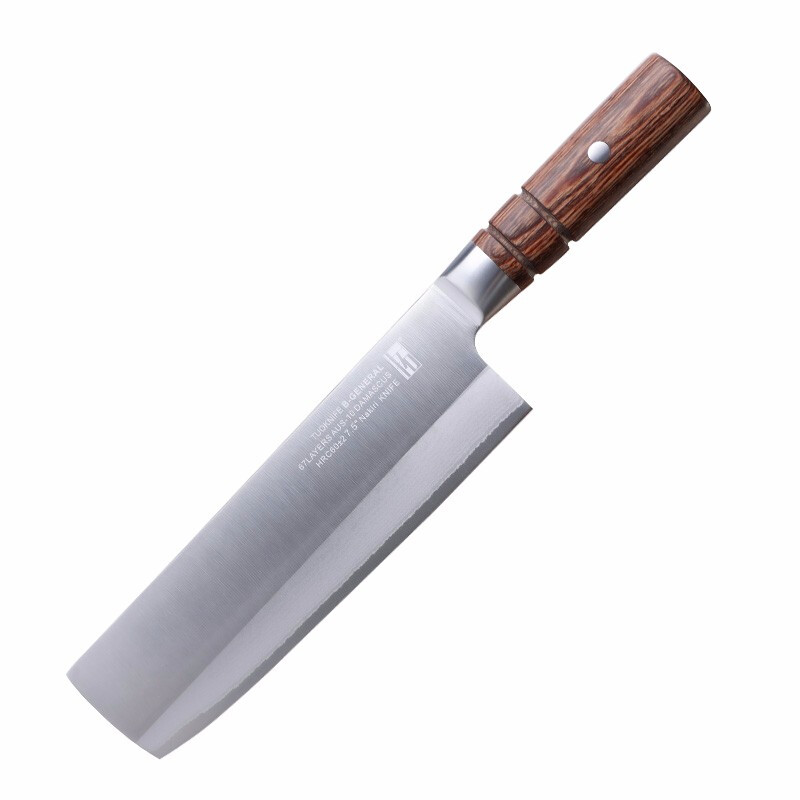 tuoknife 拓 黑將系列 DQ01B-1 菜刀(大馬士革鋼材、19cm)