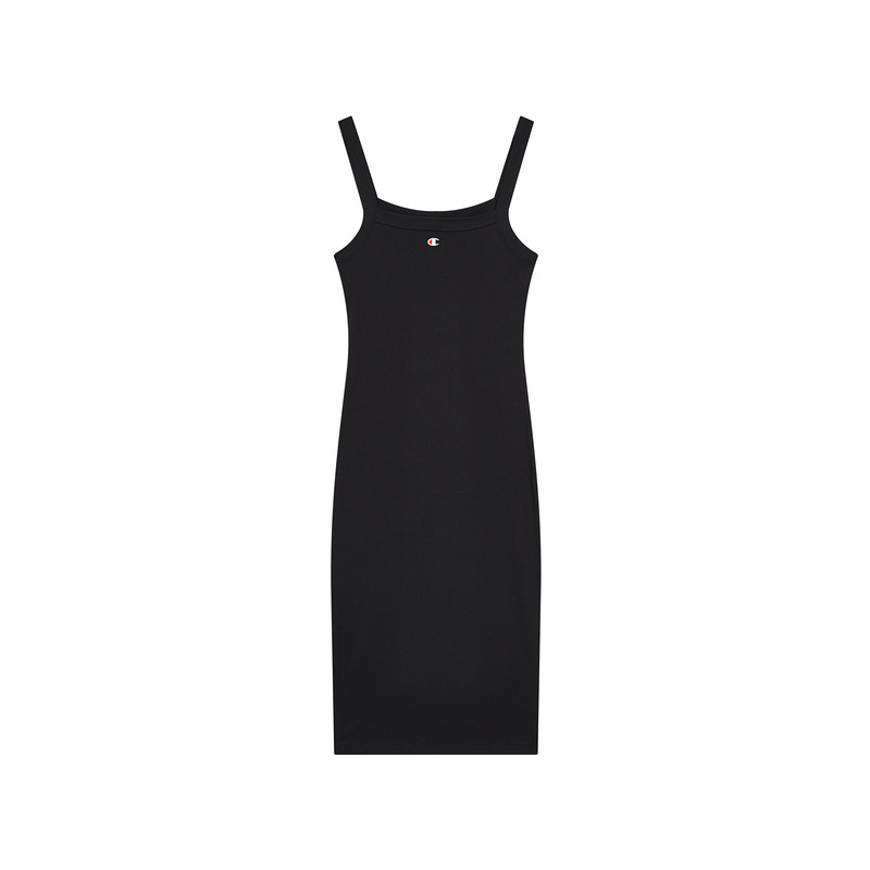 Champion 冠軍吊帶連衣裙25夏季女純棉修身內(nèi)搭夏復(fù)古側(cè)開叉