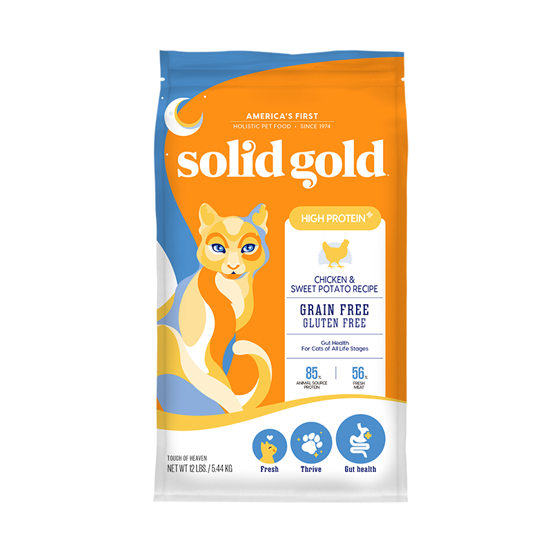 plus會(huì)員：Solid Gold/素力高 生鮮金素雞 全價(jià)貓糧 5.44kg *1件
